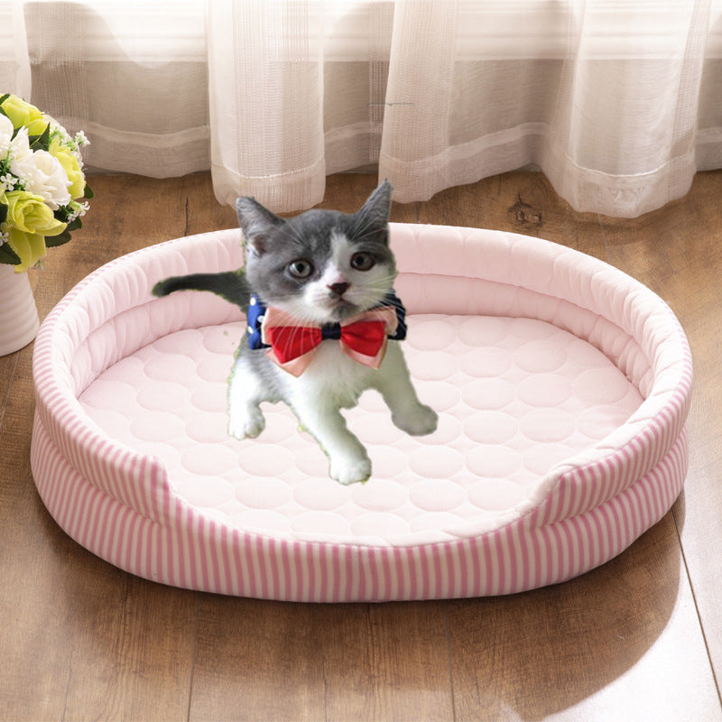 Pet Nest Ice Silk Mat Dog Mat